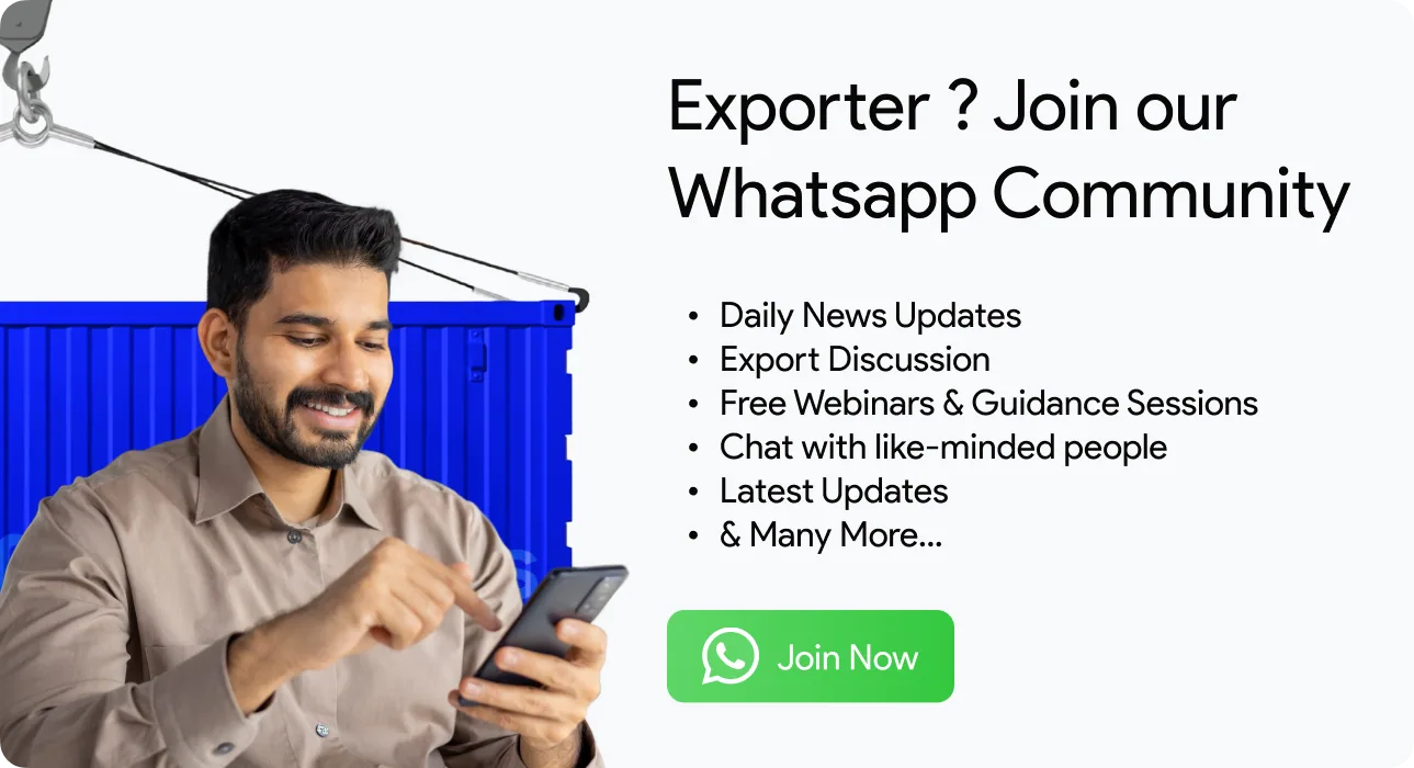 Join the XtraMiles exporters WhatsApp community for daily export news, free webinars and expert guidance